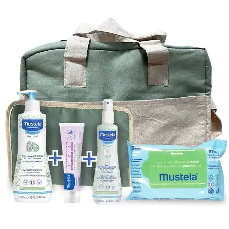 Mustela – Kit de Toilette Bébé avec Trousse de Transport