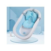 Baignoire Bébé Pliable avec Coussin de bain Bee home Bleu ciel