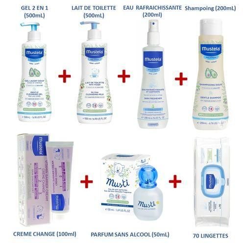 Pack Naissance Complet – Mustela & Musti (7 Produits)