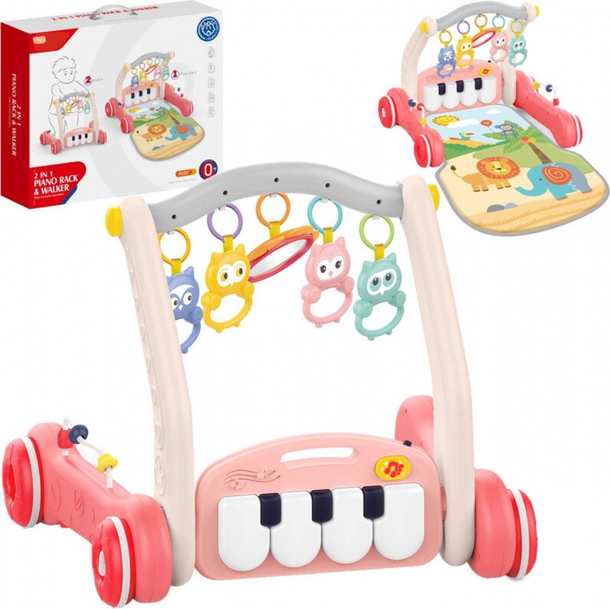 HUANGER – 2 en 1 Piano Rack & Trotteur Évolutif – Image 2