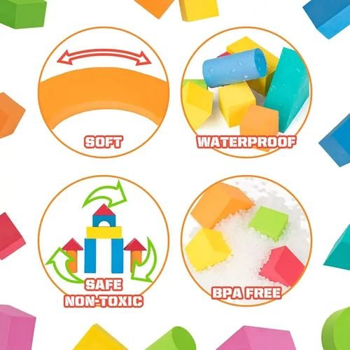Blocs de Construction en Mousse – Couleurs Vives (Jeu d'Éveil) – Image 3