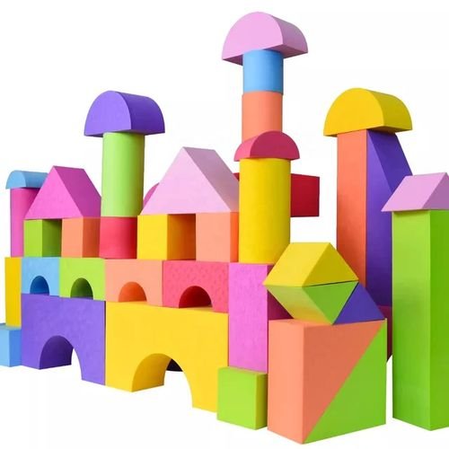 Blocs de Construction en Mousse – Couleurs Vives (Jeu d'Éveil)