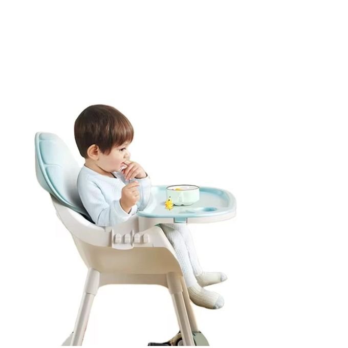 Chaise Haute Évolutive Bébé – Multifonction avec Plateau Amovible et Roulettes – Image 4