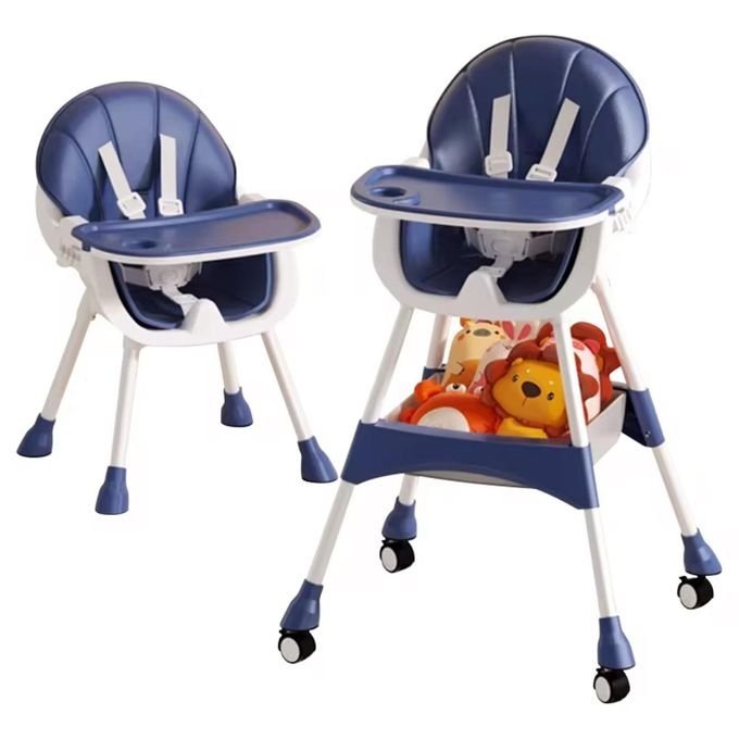 Chaise Haute Évolutive Bébé – Multifonction avec Plateau Amovible et Roulettes