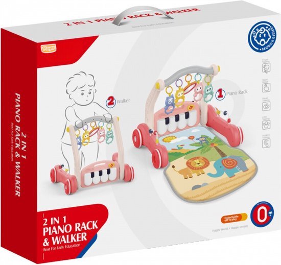 HUANGER – 2 en 1 Piano Rack & Trotteur Évolutif