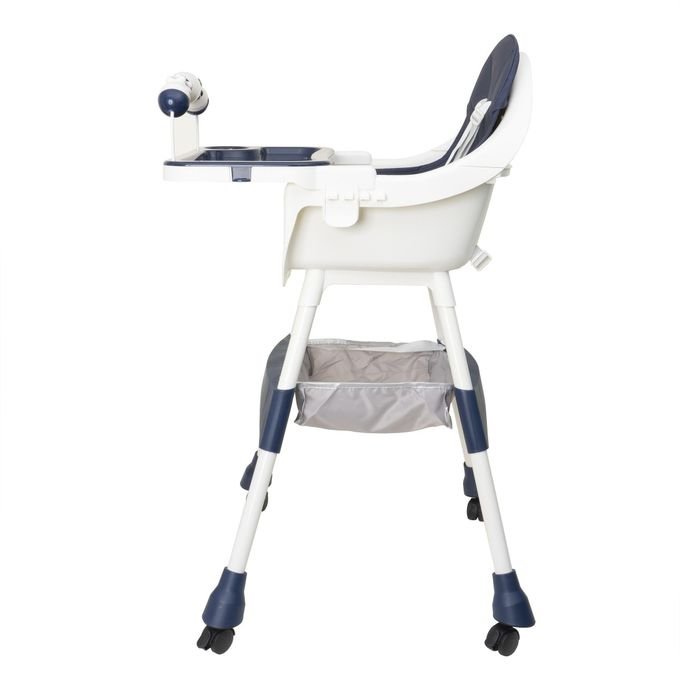 Chaise Haute Évolutive Bébé – Multifonction avec Plateau Amovible et Roulettes – Image 4