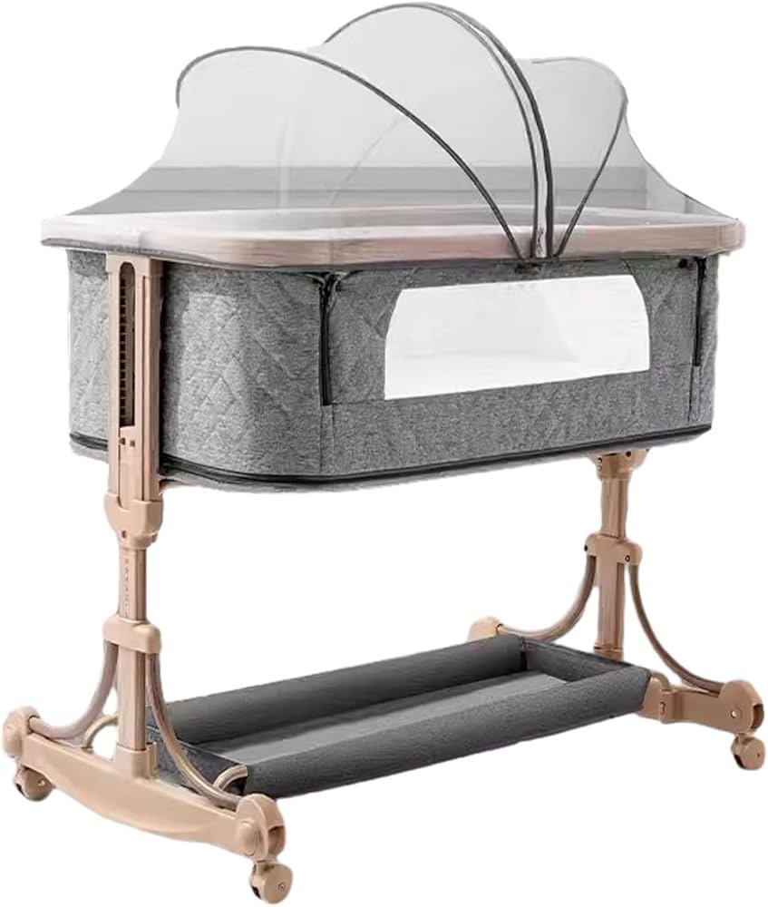 Berceau Bébé kidilo – Design Élégant & Fonctionnel -Gris – Image 2