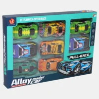 Coffret de 8 Voitures Miniatures en Métal – Modèles Aléatoires | Pull-Back