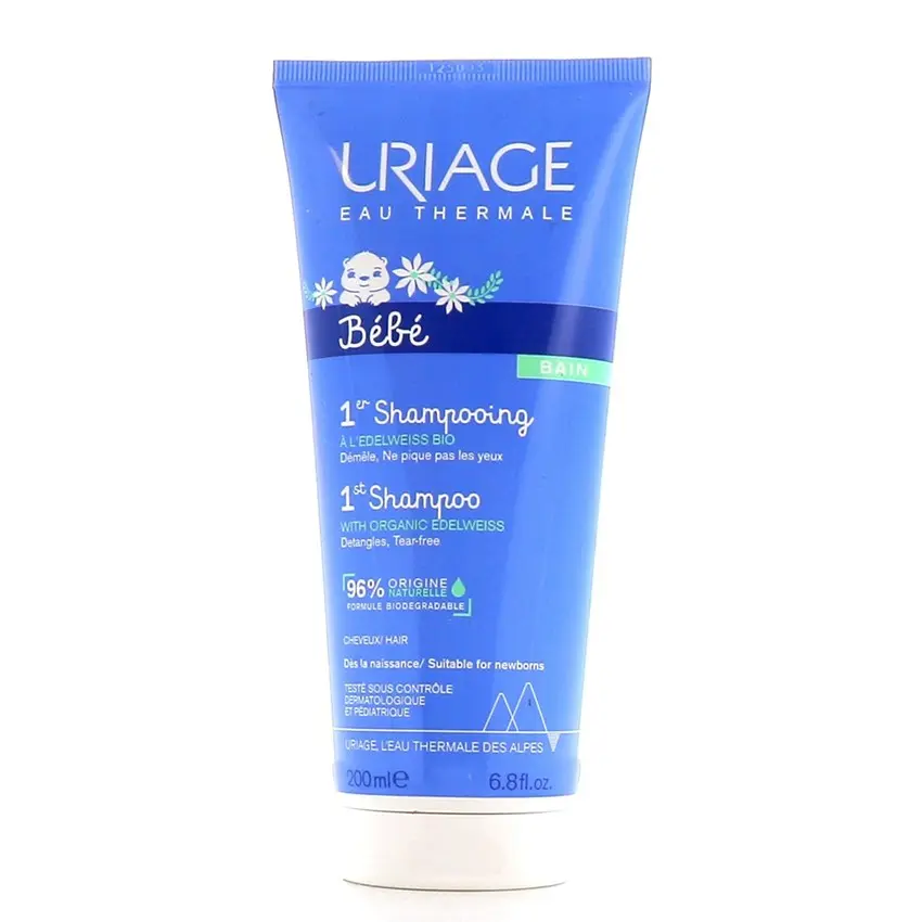 URIAGE Bébé – 1er Shampooing à l’Edelweiss Bio 200 ml