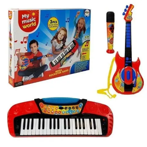 Coffret Musical Enfant – My Music World 🎸🎤🎹