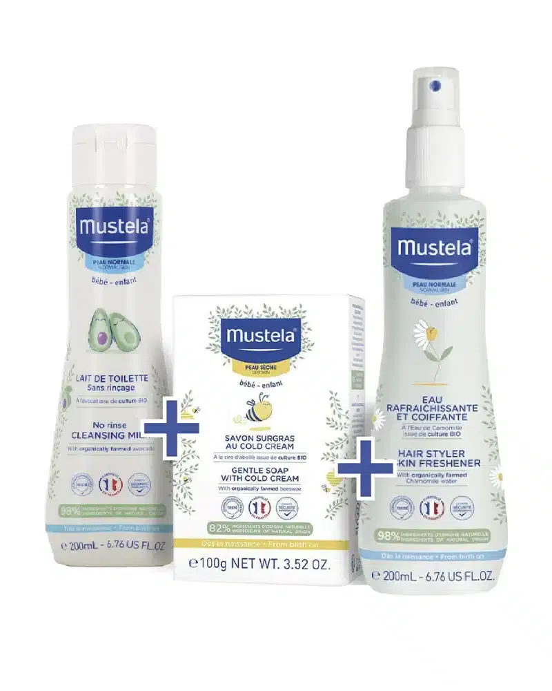 Pack Essentiel Soin Bébé – Mustela (3 Produits)