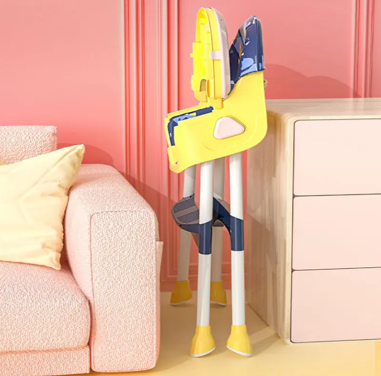 Chaise Haute Évolutive Bébé 3 en 1 – Multifonction avec Plateau Amovible et Roulettes – Image 2