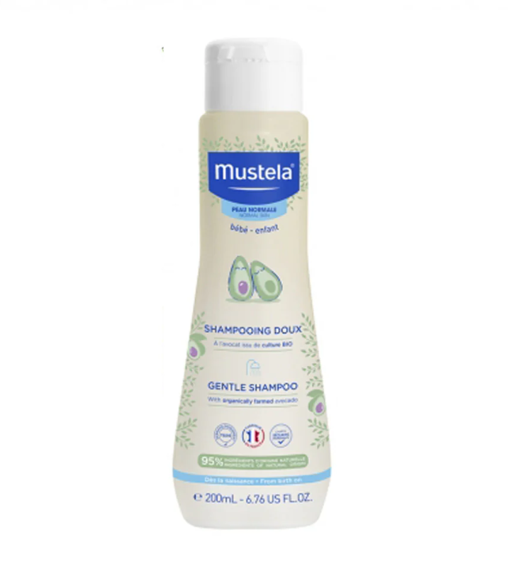 Mustela – Shampoing Doux Bébé à l’Avocat BIO (200 ml)