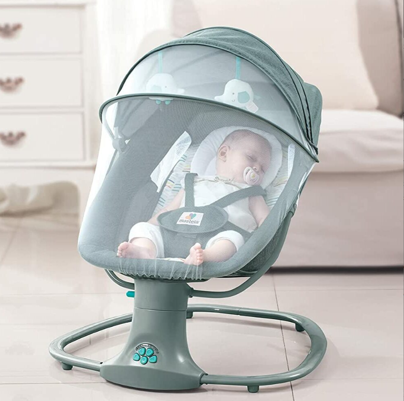 Balançoire Bébé Multifonction Musicale avec Télécommande – Mastela