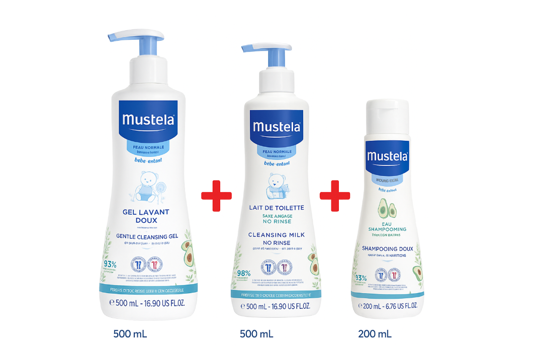 Pack Hygiène Bébé – Mustela Peau Normale (3 Produits Essentiels)