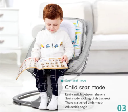 Balançoire Bébé Multifonction Musicale avec Télécommande – Mastela – Image 3