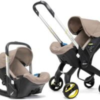 Siège Auto Bébé 2-en-1 Doona+ avec Roues Intégrées – Beige