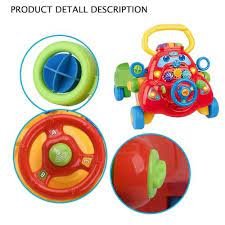 Trotteur Musical Voiture Bébé – Lumières, Sons & Jeux Interactifs – Image 4