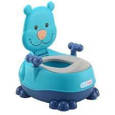 Pot Bébé Ergonomique – Design Animal Ludique - Bleu