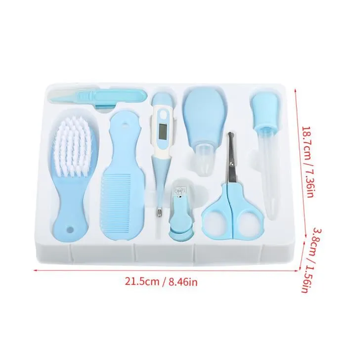 Trousse de Soin Essentielle pour Bébé – 10 Pièces – Coloris Bleu – Image 2