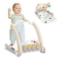 Tapis d’Éveil 3-en-1 Évolutif – Piano & Trotteur – “Happy Childhood”