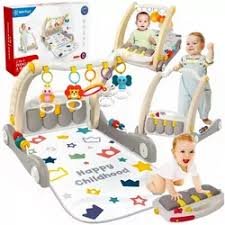 Tapis d’Éveil 3-en-1 Évolutif – Piano & Trotteur – “Happy Childhood” – Image 2