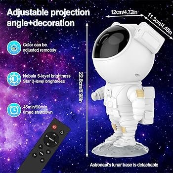 Projecteur Ciel Étoilé Astronaute – Ambiance Galactique à Domicile