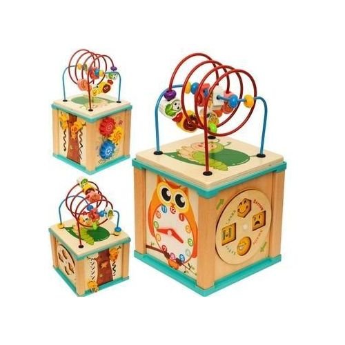 cube d'activités en bois multifonctitonnel. – Image 4