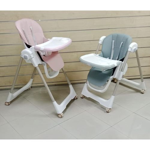 Mon Bebe Chaise haute évolutive réglable avec Roues ROSE – Image 5