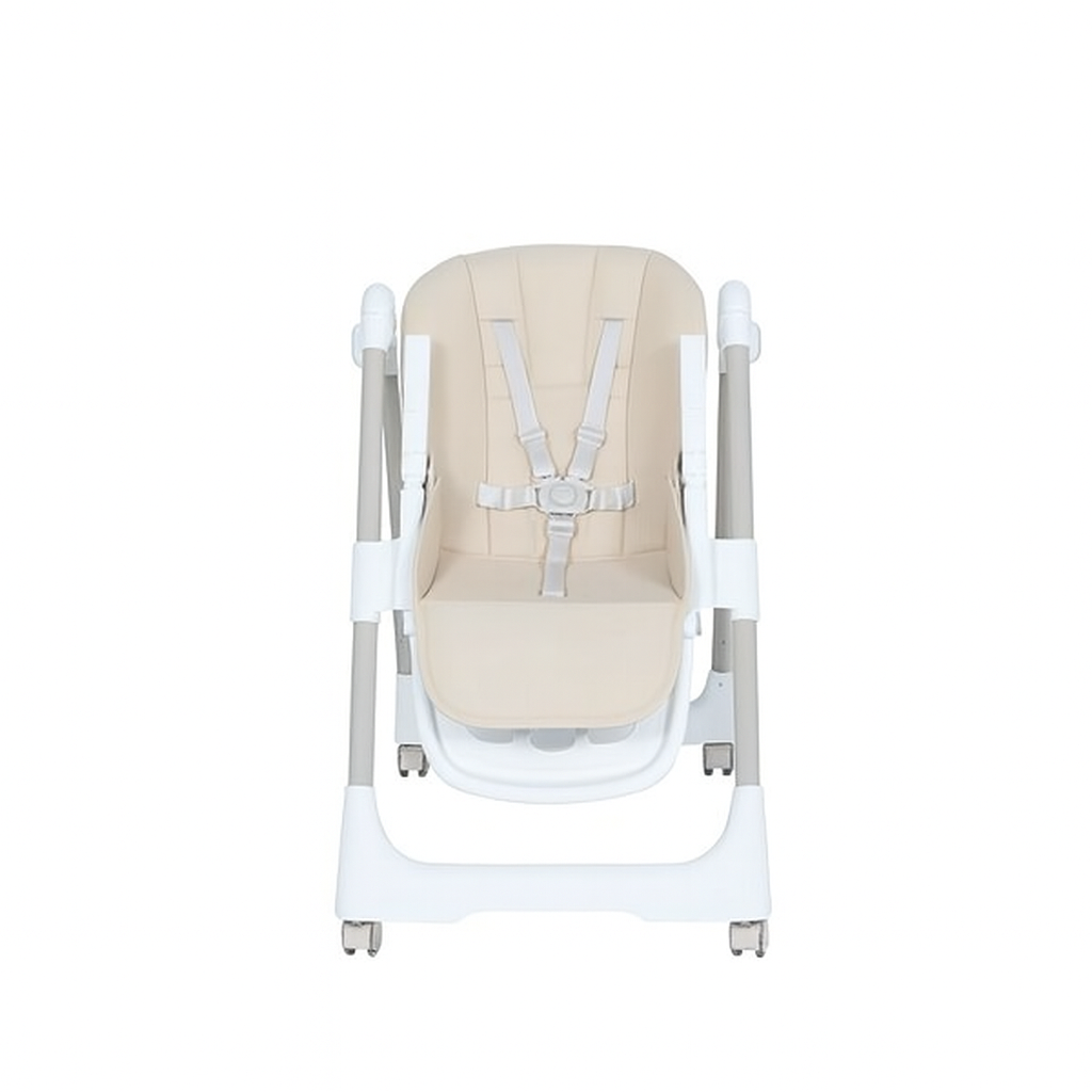 Mon Bebe Chaise haute évolutive réglable avec Roues BEIGE – Image 4