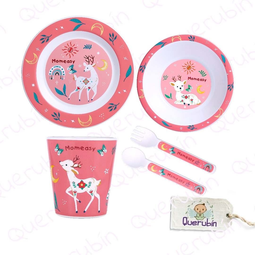 Set de vaisselle pour enfants – Thème marin (Momeasy) – Image 2