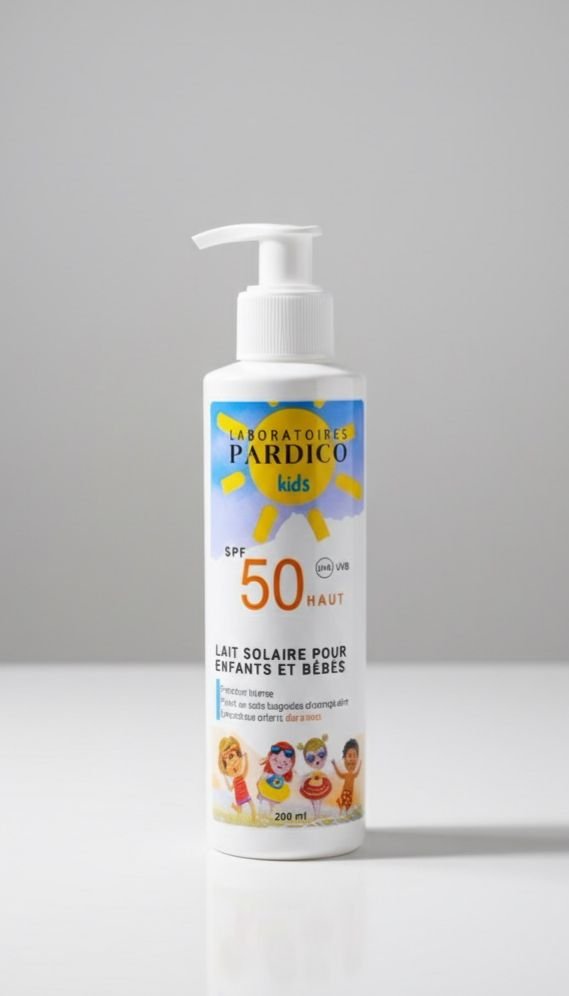 Lait Solaire pour Enfants et Bébés SPF 50+ Pardico Kids