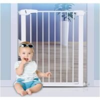 Barrière de Sécurité Extensible 75-84cm Fermeture Auto et Magnétique Sans Perçage .