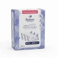 Biolane Lingettes H2O – Pack économique 72 × 3, lingettes minuscule