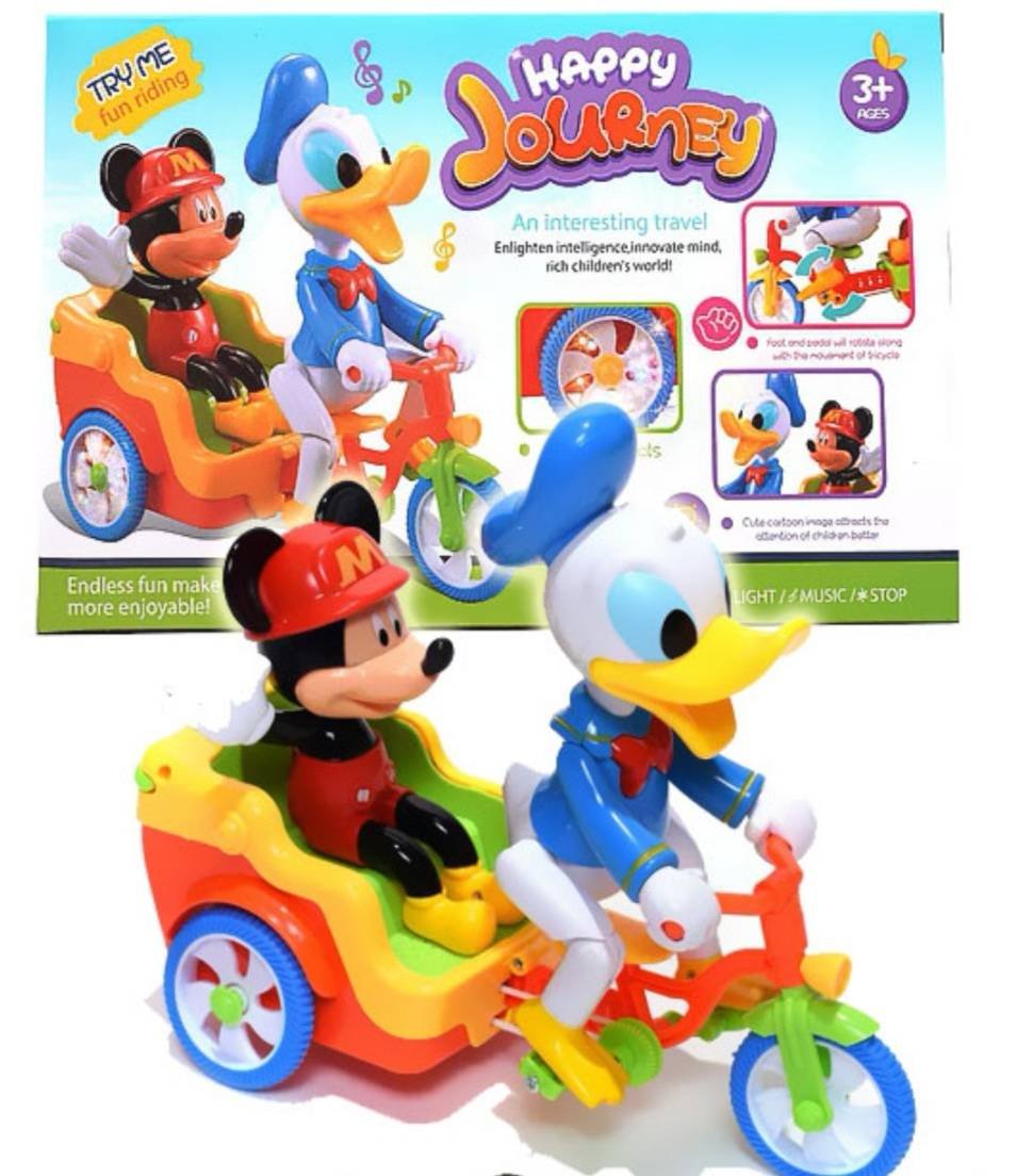 Mickey et Donald Duck Jouets de tricycle électrique drôles pour enfants – Image 2