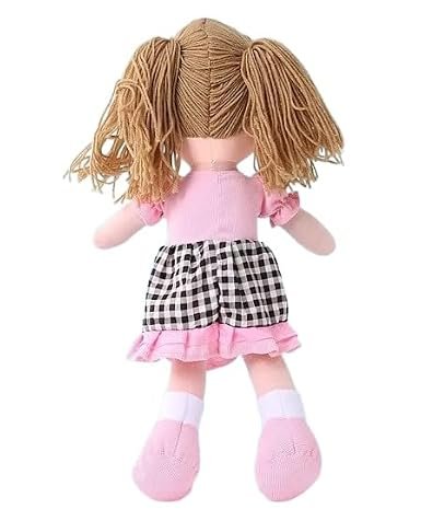Poupée Chiffon en Peluche pour Fille – Poupée Compagnon Douce avec Robe à Carreaux - plusieurs couleurs – Image 2
