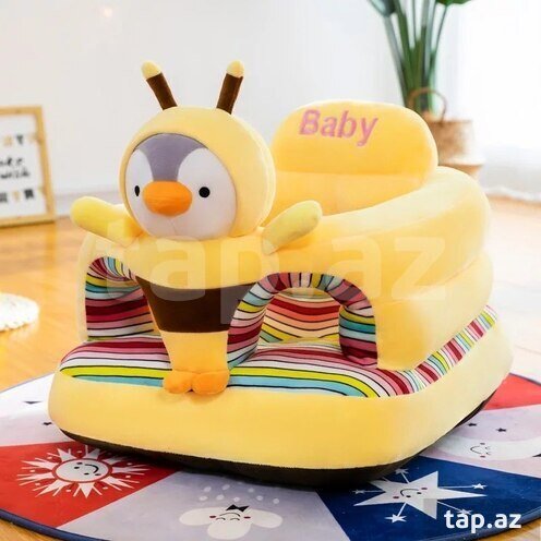 Canapé Pouf de Soutien Bébé en Peluche – Siège d'Apprentissage Assis Confortable - plusieurs modeles – Image 8