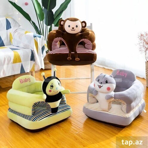 Canapé Pouf de Soutien Bébé en Peluche – Siège d'Apprentissage Assis Confortable - plusieurs modeles – Image 5