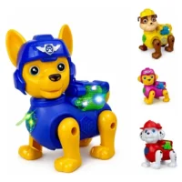 Figurine Chien de Police avec Lanceur de Filet – Jouet Interactif pour Enfants 3 Ans+