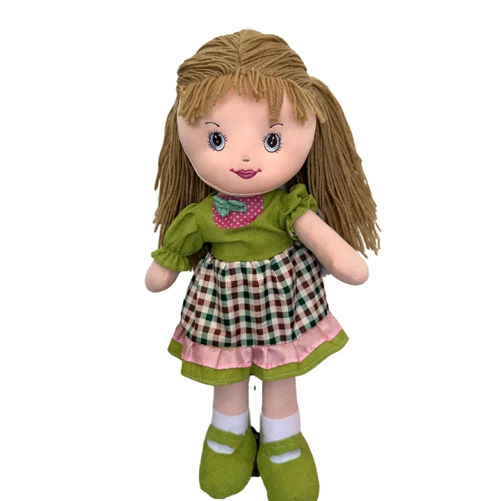 Poupée Chiffon en Peluche pour Fille – Poupée Compagnon Douce avec Robe à Carreaux - plusieurs couleurs – Image 3