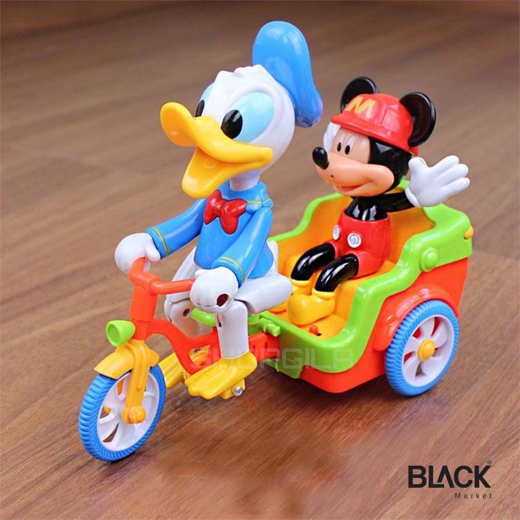 Mickey et Donald Duck Jouets de tricycle électrique drôles pour enfants – Image 8