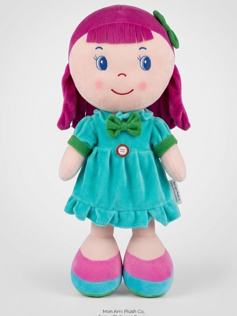 Poupée Chiffon en Peluche pour Fille – Poupée Compagnon Douce avec Robe à Carreaux - plusieurs couleurs – Image 7
