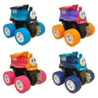 lot de 2 Mini Train Tout-Terrain à Friction – Jouet pour Enfants – Modèle et Couleur Assortis