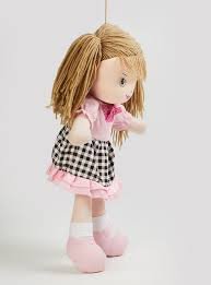 Poupée Chiffon en Peluche pour Fille – Poupée Compagnon Douce avec Robe à Carreaux - plusieurs couleurs – Image 6