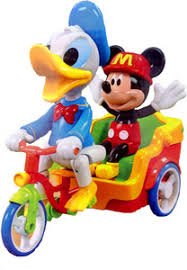 Mickey et Donald Duck Jouets de tricycle électrique drôles pour enfants – Image 7