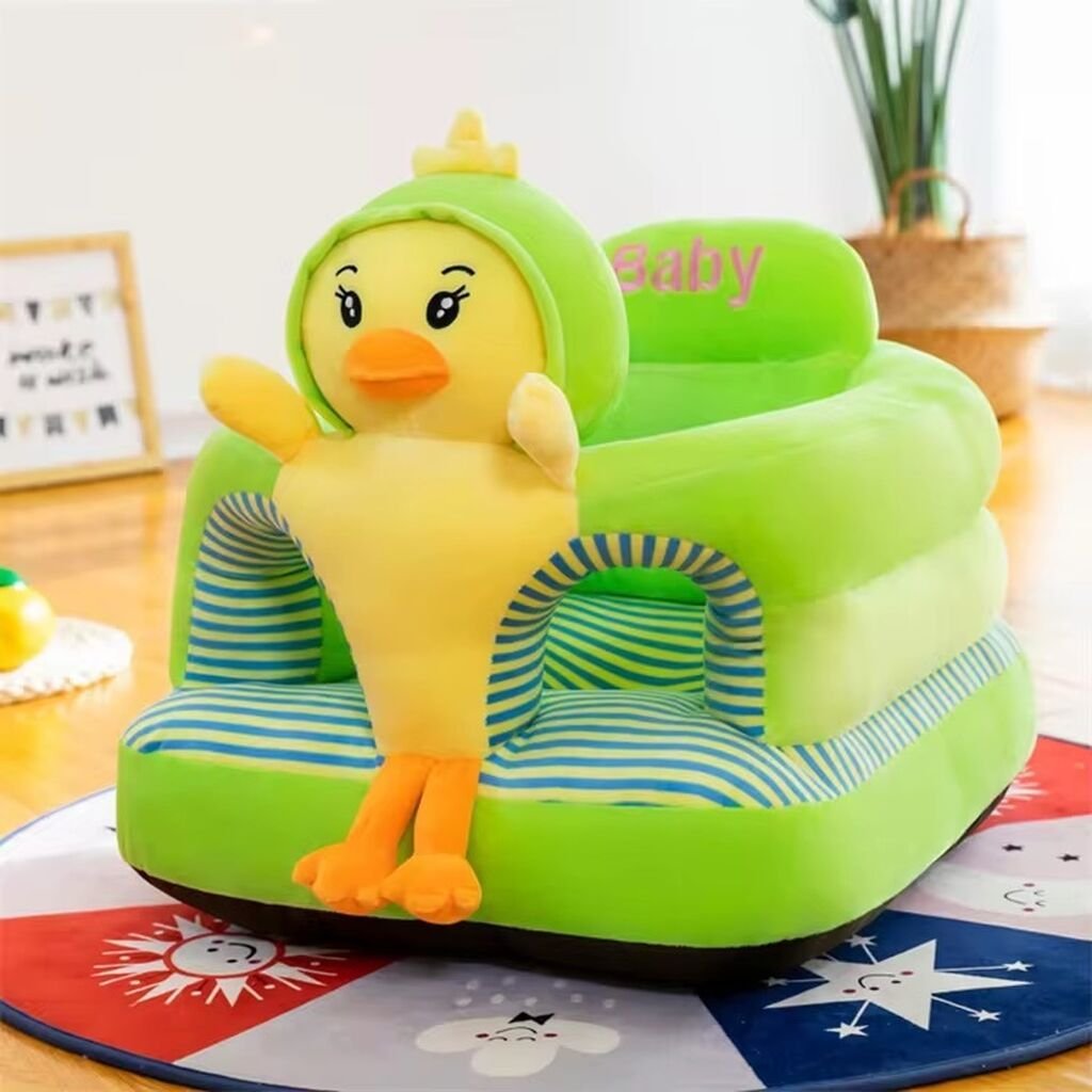Canapé Pouf de Soutien Bébé en Peluche – Siège d'Apprentissage Assis Confortable - plusieurs modeles – Image 6